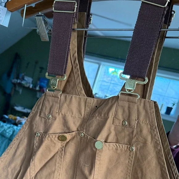Brown Women's Overalls - Picture 2 of 3